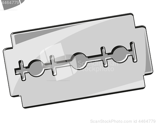 Image of Blade for razor on white background is insulated