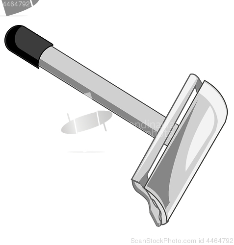 Image of Tool for shaving on white background is insulated