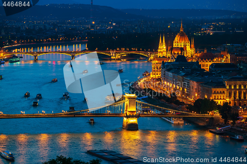 Image of Budapest at twilight