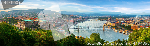 Image of Panoramic view on Budapest