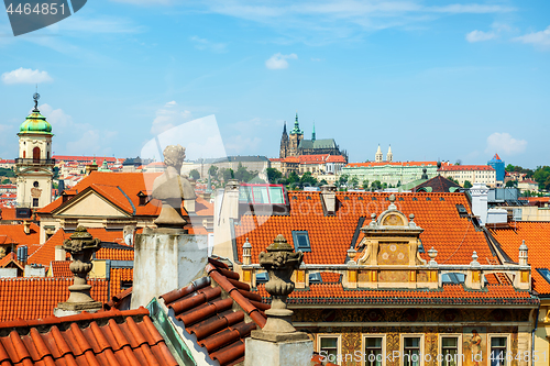 Image of St Vitus cathedral and roofs