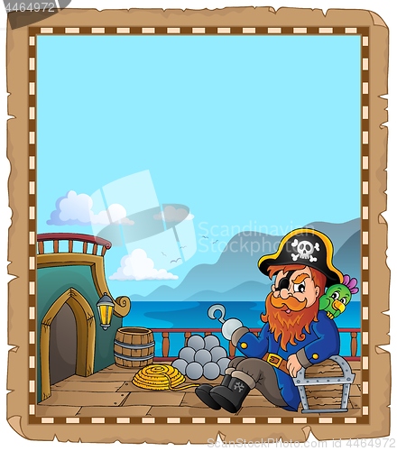 Image of Pirate ship deck topic parchment 5