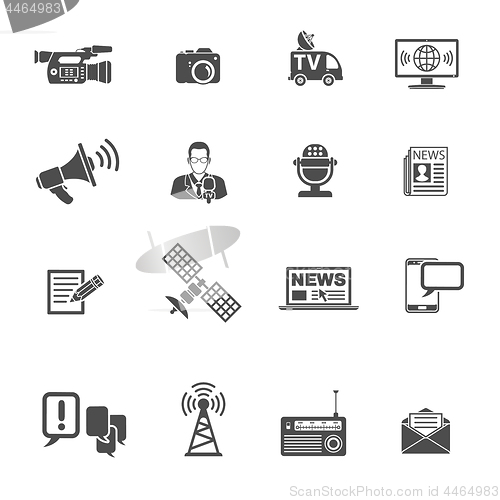 Image of Media and News Icons Set