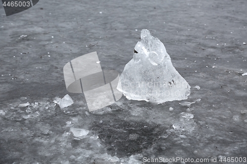 Image of Piece of ice on a lake