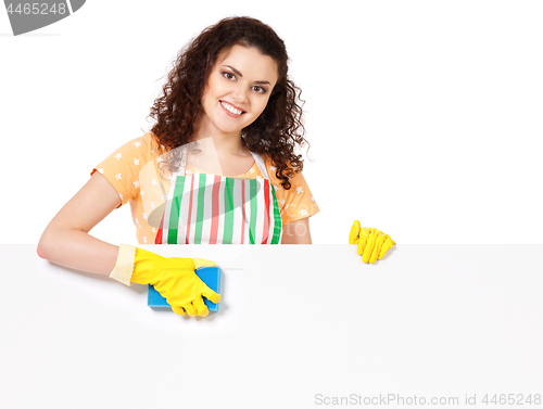 Image of Housewife with blank 