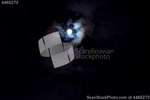 Image of Moon at night background