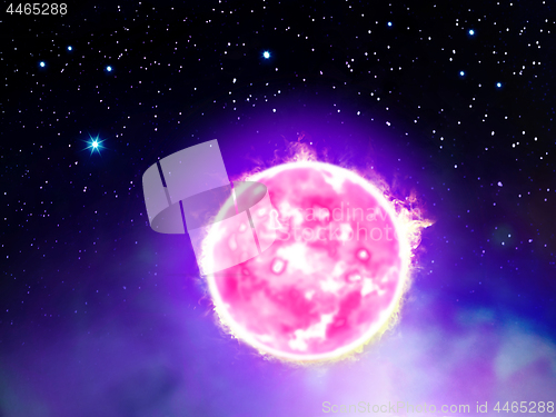 Image of illustration of space star