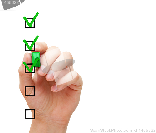 Image of Blank Customer Service Survey Checklist Concept