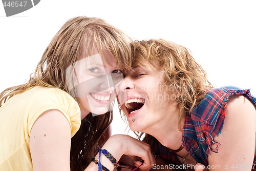 Image of Portrait of smiling young beauty couple 8
