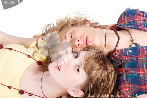 Image of Portrait of smiling young beauty couple 9