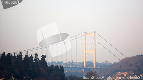 Image of Fatih Sultan Mehmet Bridge. Istanbul, Turkey.