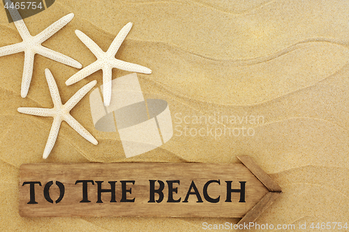 Image of To the Beach Sign