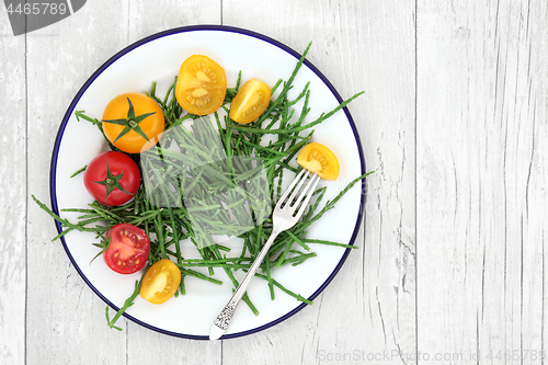 Image of Samphire Sea Vegetable and Tomatoes