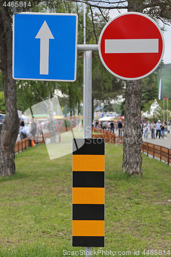 Image of Traffic Sign Pole