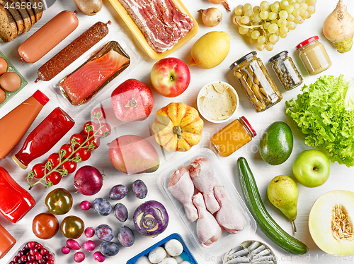 Image of various food ingredients