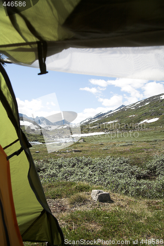 Image of View from a tent