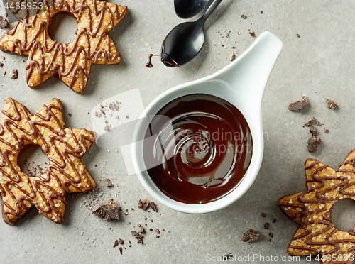 Image of bowl of melted chocolate