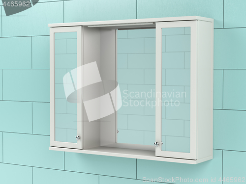 Image of Mirror cabinet in the bathroom