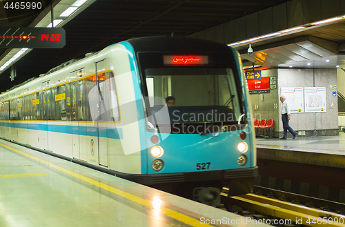 Image of Train metro station. Tehran, Iran