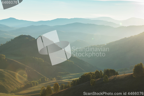 Image of Beauty dawn in the mountains