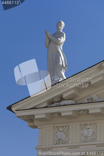 Image of Statue on the roof of the Vilnius cathedral