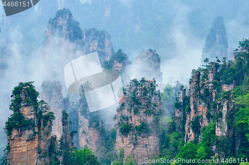 Image of Zhangjiajie mountains, China