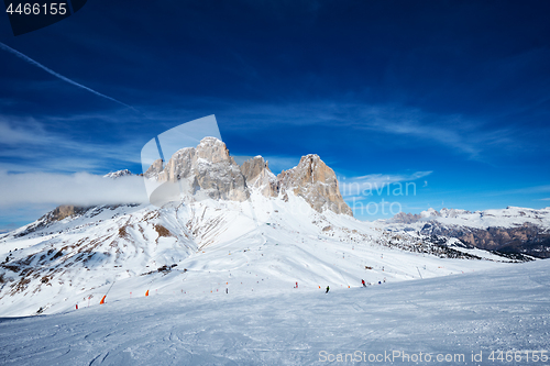 Image of Ski resort in Dolomites, Italy