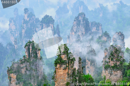 Image of Zhangjiajie mountains, China