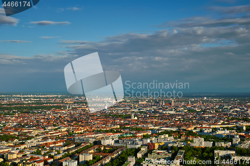 Image of Aerial view of Munich. Munich, Bavaria, Germany