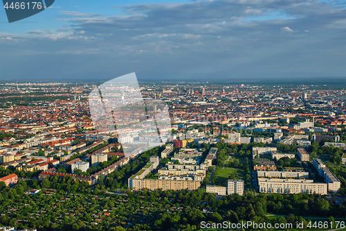 Image of Aerial view of Munich. Munich, Bavaria, Germany