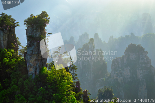 Image of Zhangjiajie mountains, China