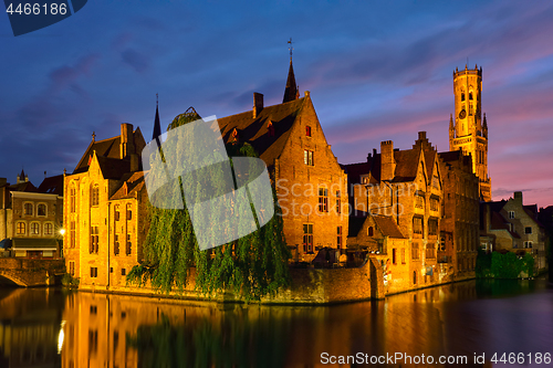 Image of Famous view of Bruges, Belgium