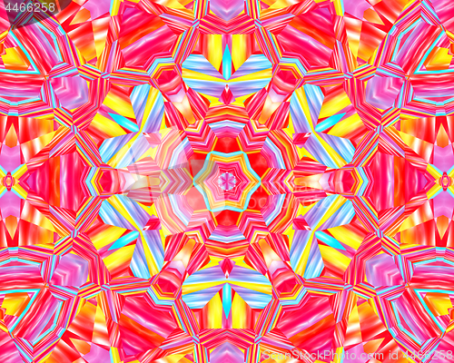 Image of Abstract concentric colorful pattern