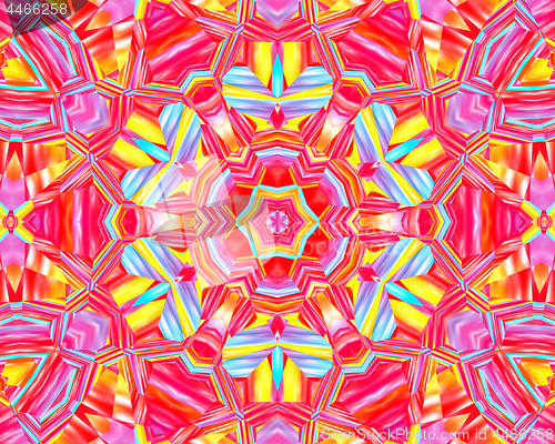Image of Abstract concentric colorful pattern