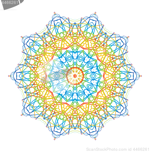 Image of Abstract concentric pattern shape 