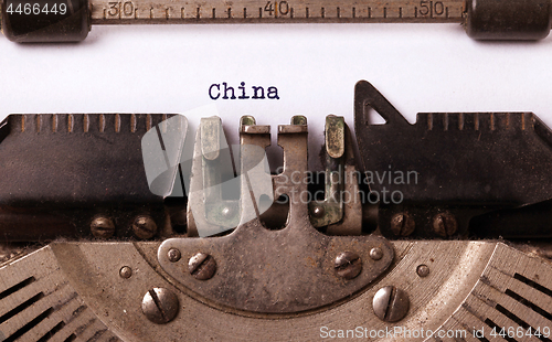 Image of Old typewriter - China