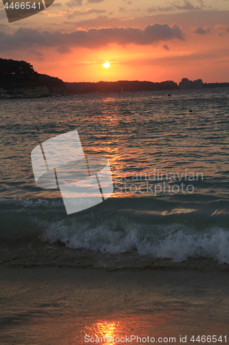 Image of bulgarian sea sunset