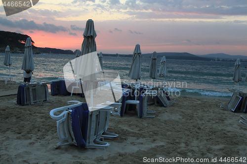 Image of bulgarian sea sunset