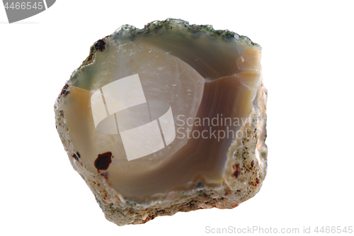 Image of natural agate isolated