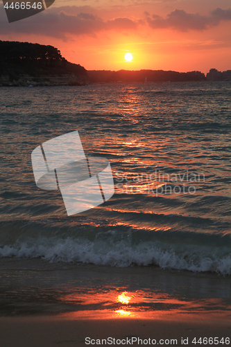 Image of bulgarian sea sunset