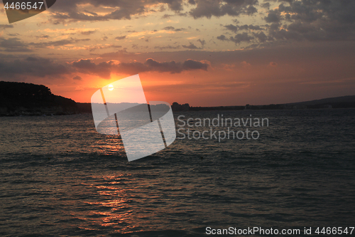 Image of bulgarian sea sunset