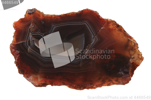 Image of natural agate isolated