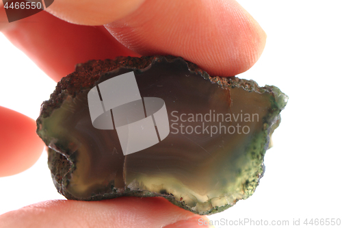 Image of natural agate isolated