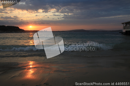 Image of bulgarian sea sunset