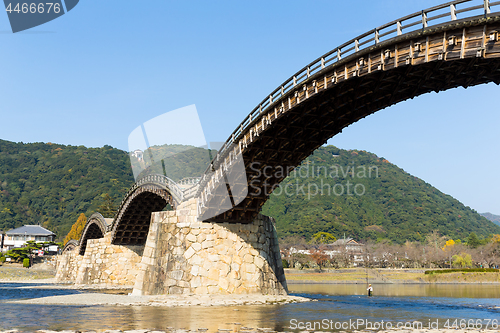 Image of Arched pedestrian Kintai Bridge 