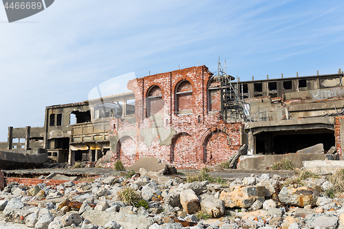 Image of Battleship Island in Nagasaki, Japan