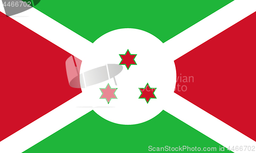 Image of Colored flag of Burundi