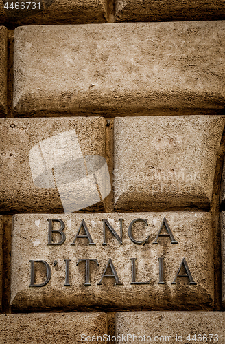 Image of Bank of Italy text