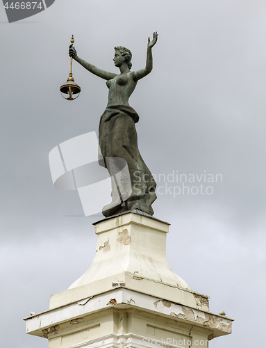 Image of Statue on Energy and Technology museum in Vilnius