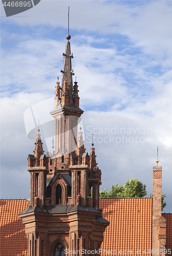 Image of St. Anna's Church in Vilnius, Lithuania